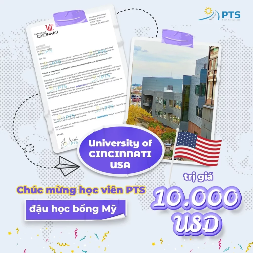 CHÚC MỪNG HỌC VIÊN - GIẬT SUẤT HỌC BỔNG KHỦNG TỪ MỸ