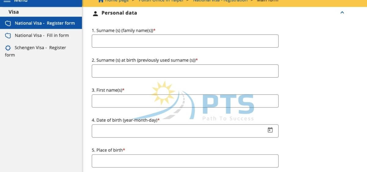 fill in form