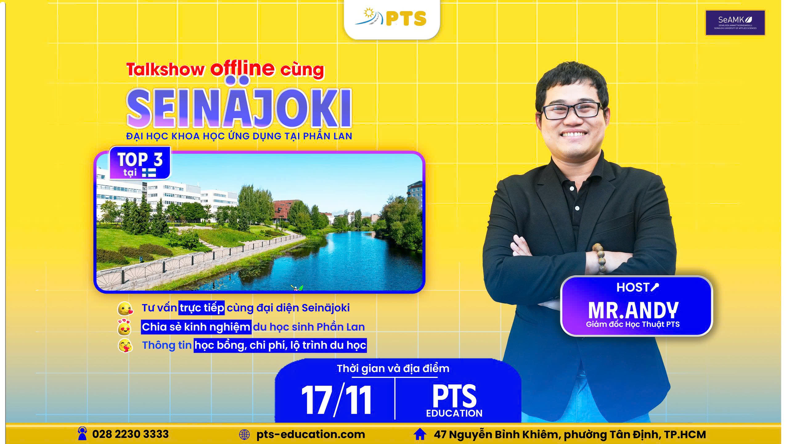 Talkshow độc quyền: Gặp gỡ trực tiếp Đại diện trường Seinäjoki (SeAMK)
