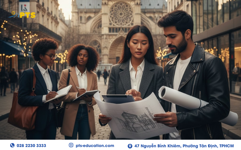 Ngân Sách 200 Triệu Có Đi Du Học Pháp Được Không? Sự Thật Về Chi Phí Và Ngành Học Hot Nhất 2026 4 Khối ngành Kiến trúc và Thiết kế