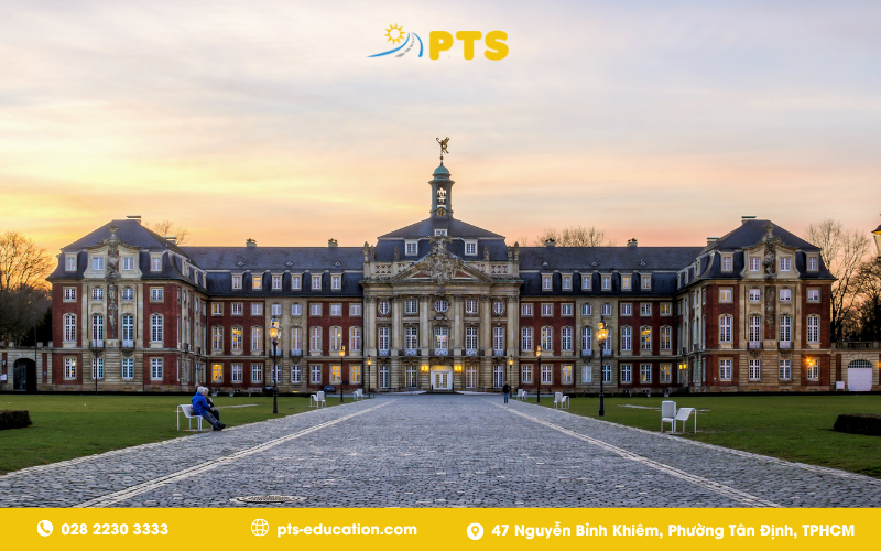DU HỌC CHÂU ÂU CHI PHÍ THẤP 2026: TOP 3 QUỐC GIA LÝ TƯỞNG NHẤT CHO SINH VIÊN VIỆT NAM 4 Đại học Münster (tên đầy đủ là Westfälische Wilhelms-Universität Münster)