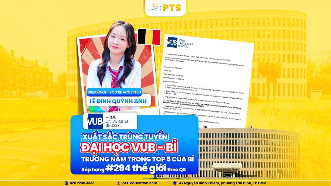 VUB (VRIJE UNIVERSITEIT BRUSSEL): HÀNH TRÌNH CHINH PHỤC TOP 5 ĐẠI HỌC BỈ CÙNG PTS EDUCATION 1 z7696447469406 0a9f8b997f22494193f9432fc0b20c9f