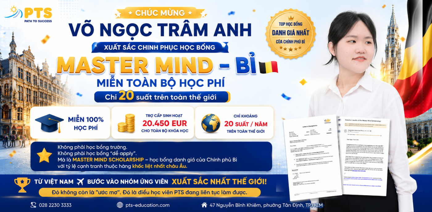 HOA NỞ GIỮA TRỜI ÂU: HÀNH TRÌNH CHẠM TAY VÀO "GIẤC MƠ KHÔNG TƯỞNG" MASTER MIND BỈ CỦA CÔ GÁI TRẺ VÀ SỨ MỆNH KẾT NỐI TỪ PTS 1 1