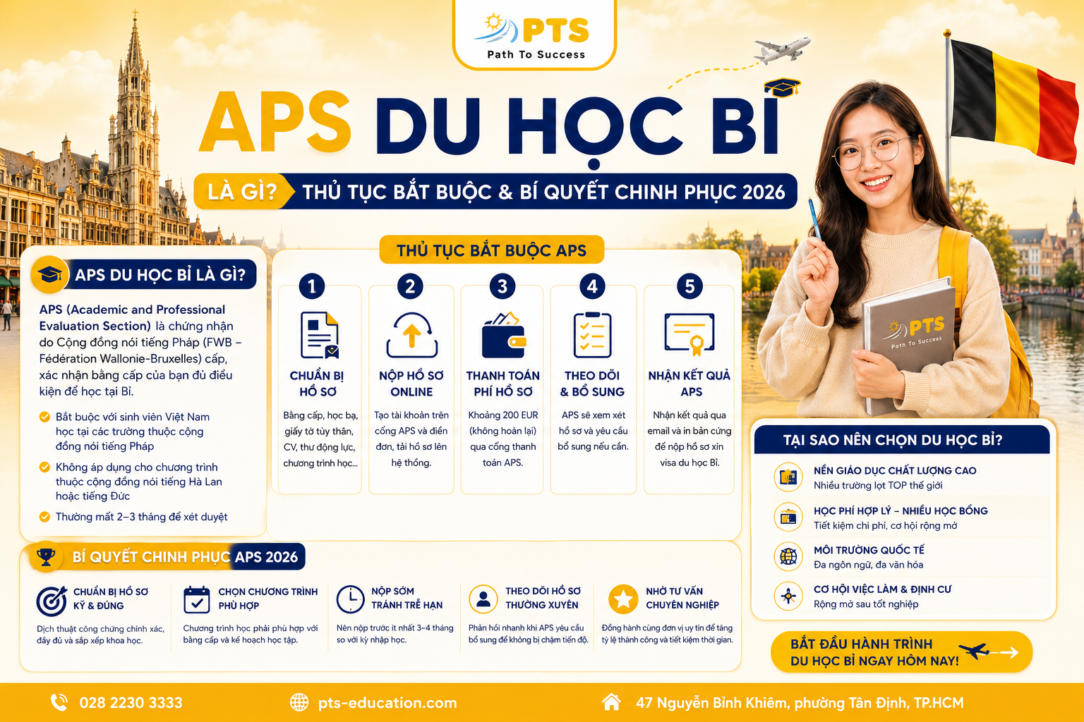 APS du học Bỉ là gì? Thủ tục bắt buộc và bí quyết chinh phục 2026 2 APS