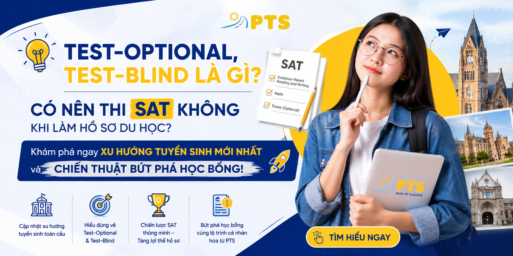Test-Optional, Test-Blind, Test-Flexible: Có Nên Bỏ Qua SAT Khi Làm Hồ Sơ Du Học Trong Năm 2027 ? 2 Test-Optional, Test-Blind, Test-Flexible: Có Nên Bỏ Qua SAT/ACT?