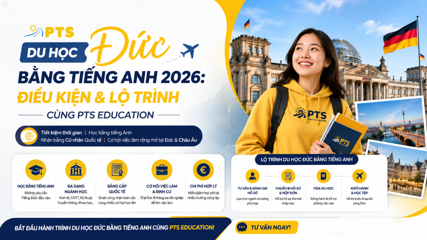 Du Học Đức Bằng Tiếng Anh 2026: Điều Kiện & Lộ Trình Cùng PTS Education 1 e88e3036 436a 42d3 8941 a11644c13109