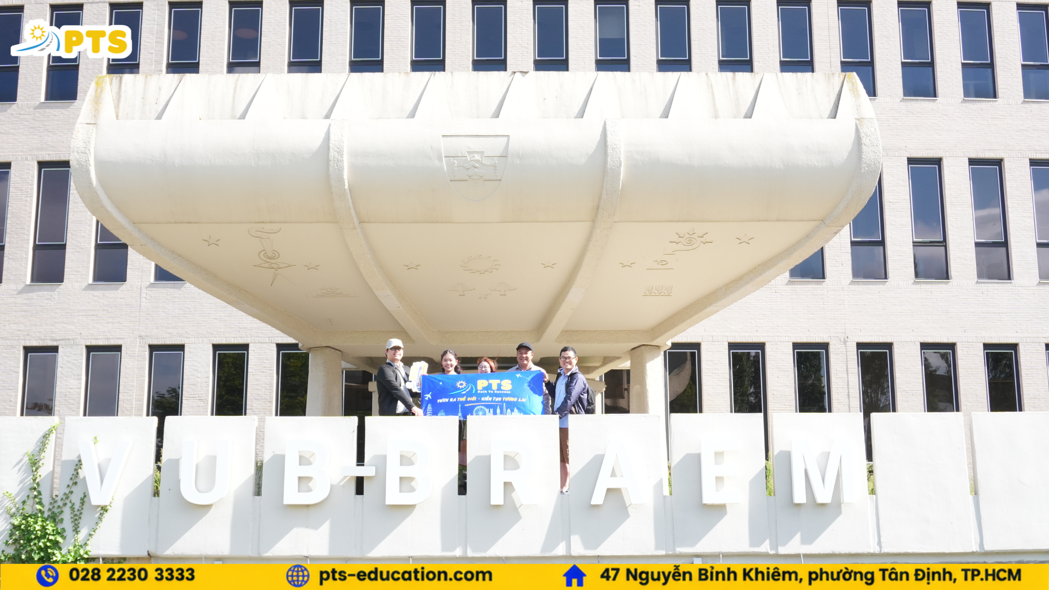 PTS School Visit: Trực Tiếp Khám Phá Campus Vrije Universiteit Brussel (VUB), Bỉ 2 PTS đã có mặt tại VUB